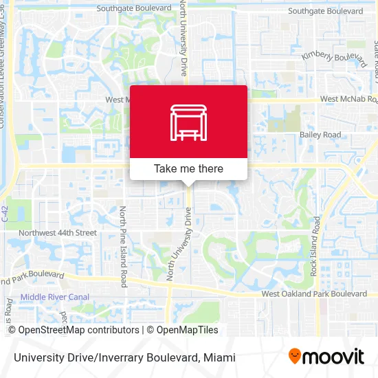 University Drive / Inverrary Boulevard map