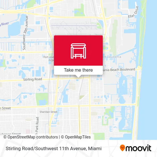 Stirling Road / Southwest 11th Avenue map