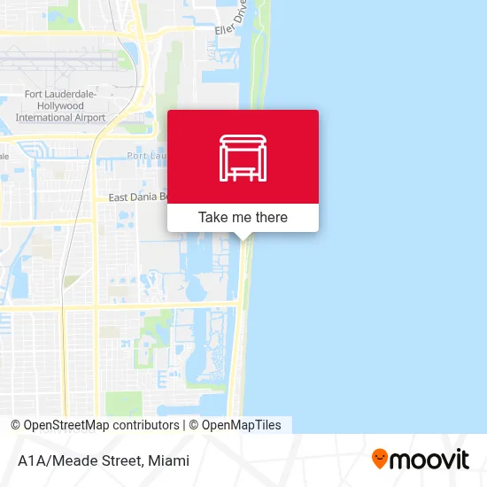 A1A/Meade Street map