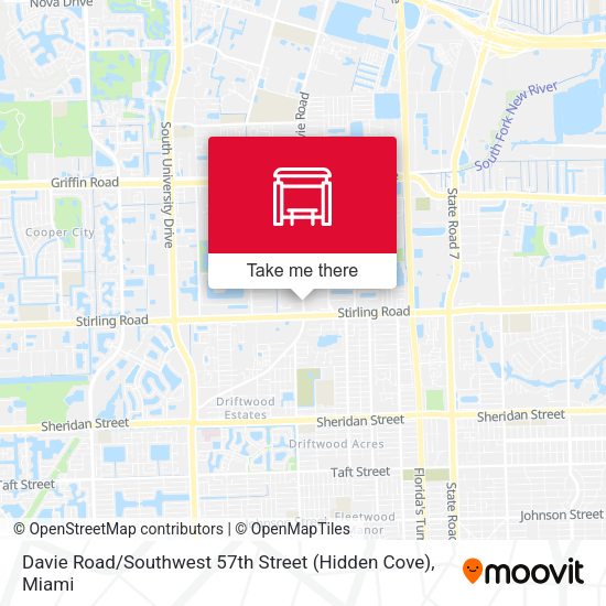 Davie Road / Southwest 57th Street (Hidden Cove) map