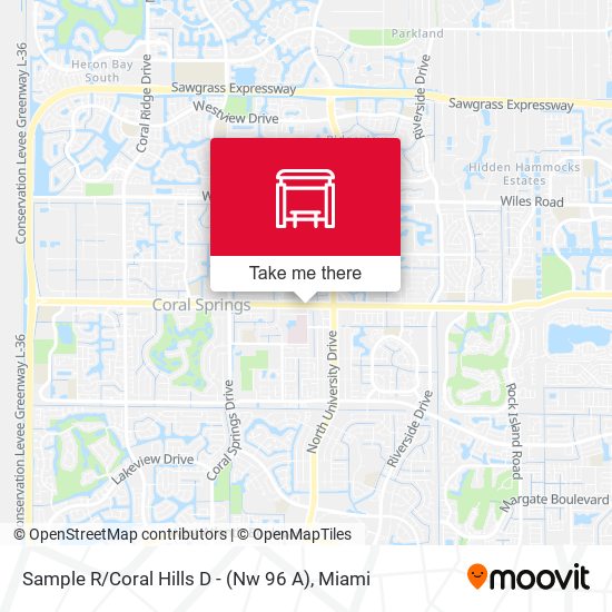 Sample R / Coral Hills D - (Nw 96 A) map