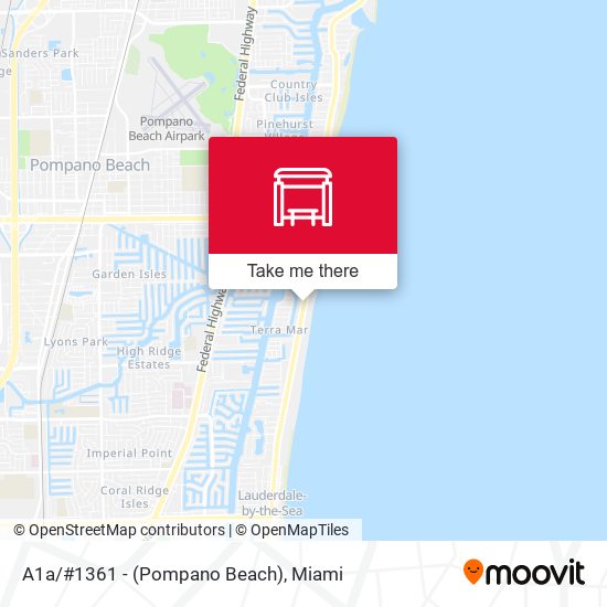 A1a/#1361 - (Pompano Beach) map