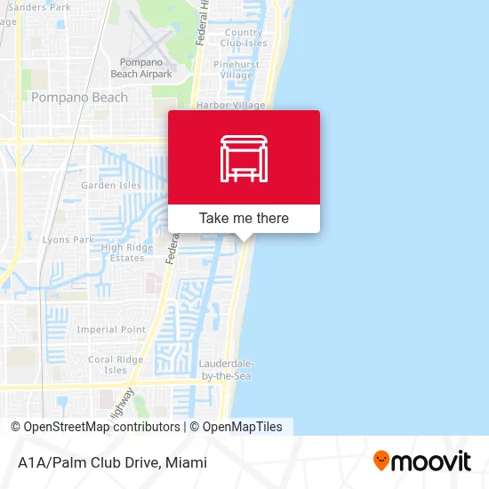 A1A/Palm Club Drive map