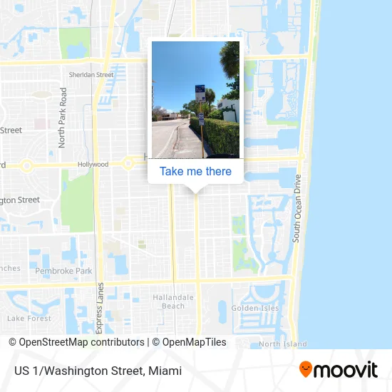 US 1/Washington Street map