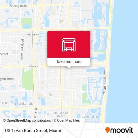 Mapa de US 1/Van Buren Street