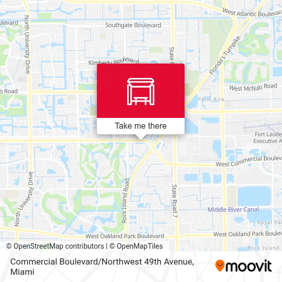 Commercial Boulevard / Northwest 49th Avenue map