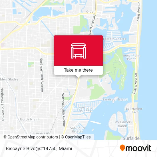 Biscayne Blvd@#14750 map