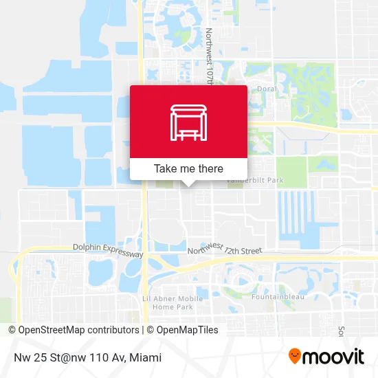 Nw 25 St@nw 110 Av map