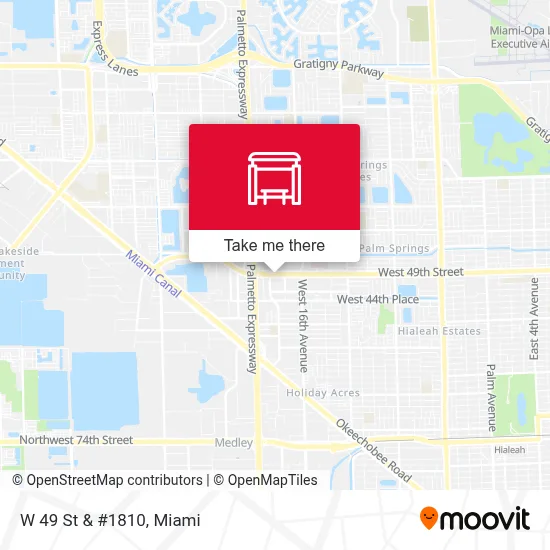 W 49 St & #1810 map