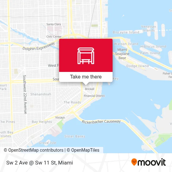 Sw 2 Ave @ Sw 11 St map