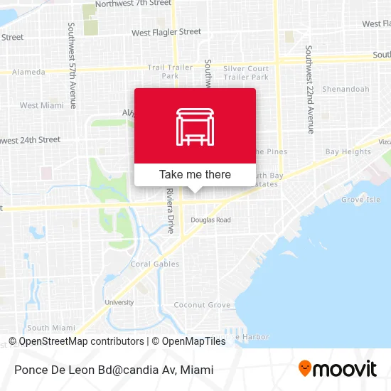 Ponce De Leon Bd@candia Av map