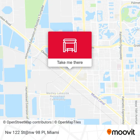 Nw 122 St@nw 98 Pl map
