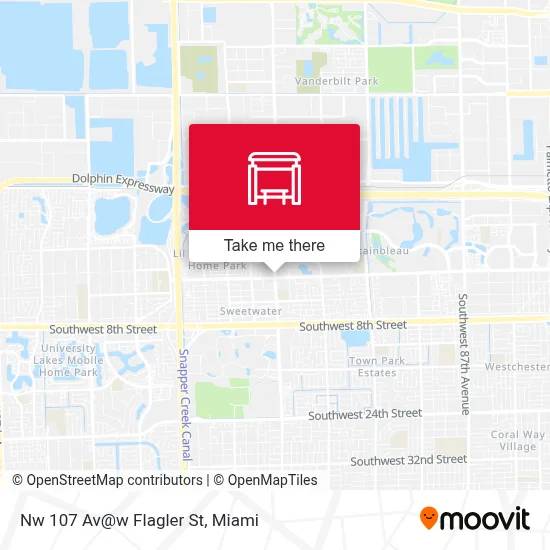 Nw 107 Av@w Flagler St map