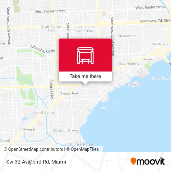 Sw 32 Av@bird Rd map