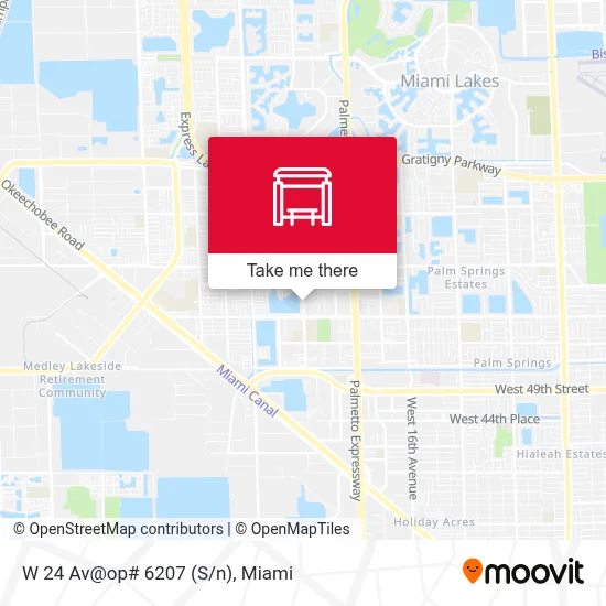 W 24 Av@op# 6207 (S/n) map