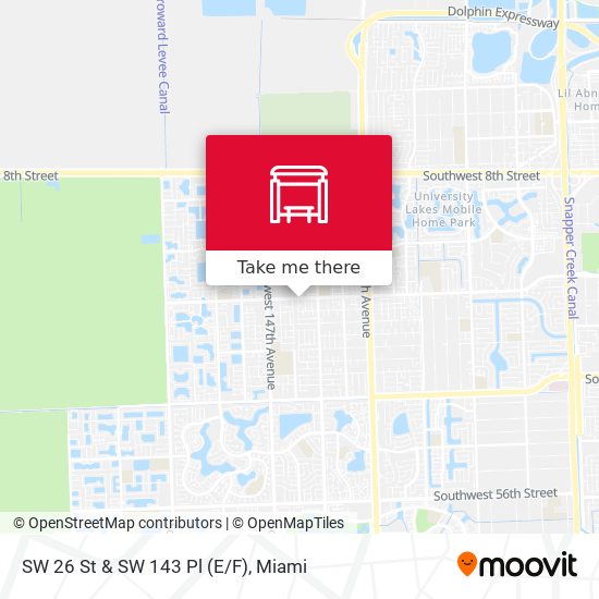 Mapa de SW 26 St & SW 143 Pl (E/F)