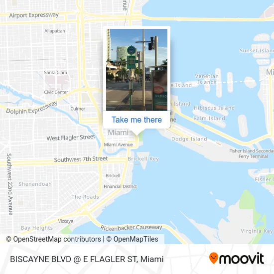 Mapa de BISCAYNE BLVD @ E FLAGLER ST