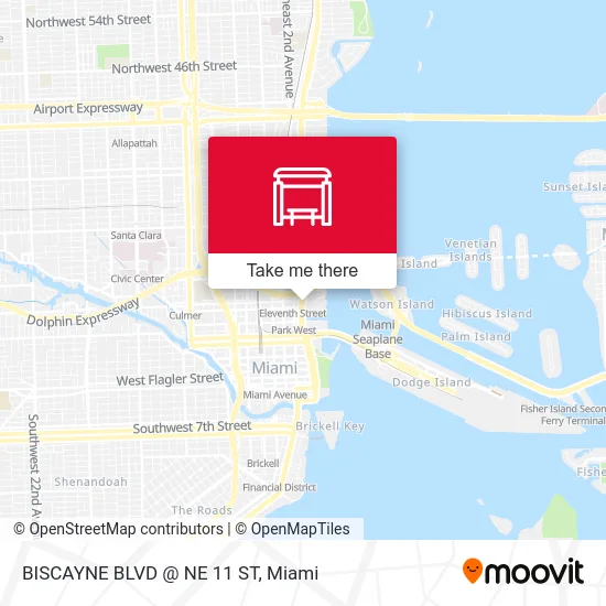 Mapa de BISCAYNE BLVD @ NE 11 ST