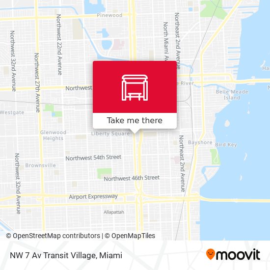 Mapa de NW 7 Av Transit Village