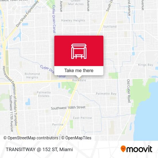 Mapa de TRANSITWAY @ 152 ST