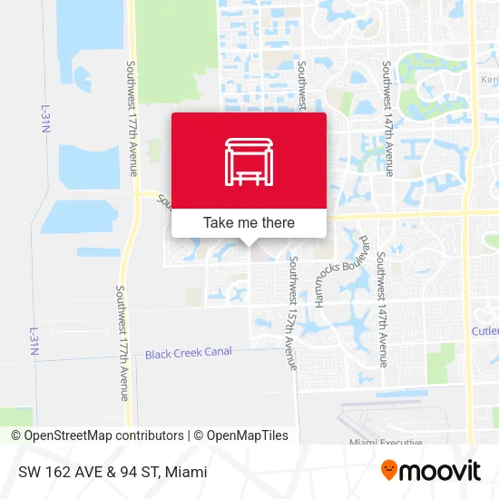 Mapa de SW 162 AVE & 94 ST