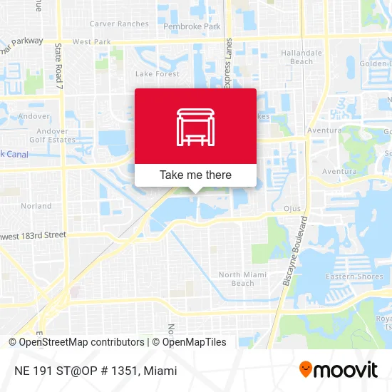 NE 191 ST@OP # 1351 map