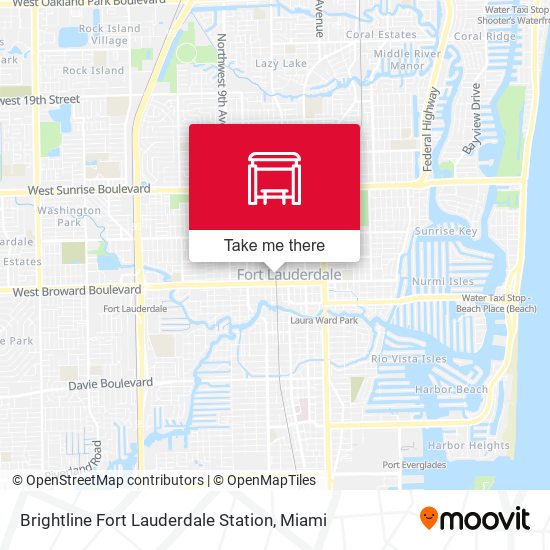 Brightline Fort Lauderdale Station map