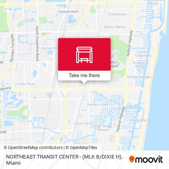 Mapa de NORTHEAST TRANSIT CENTER - (MLK B / DIXIE H)