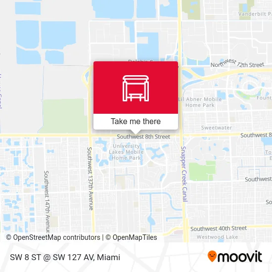 Mapa de SW 8 ST @ SW 127 AV