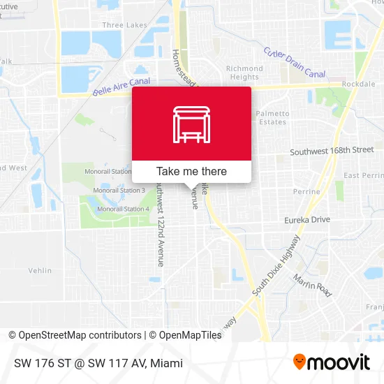 SW 176 ST @ SW 117 AV map