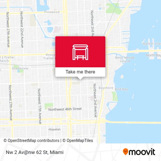 Nw 2 Av@nw 62 St map