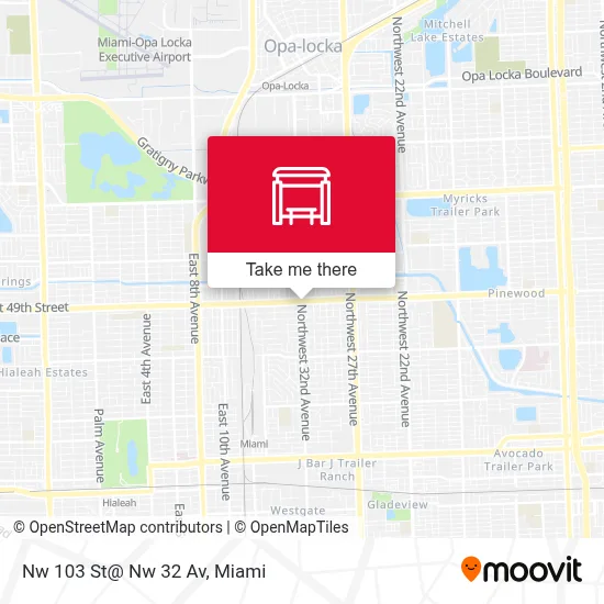 Nw 103 St@ Nw 32 Av map
