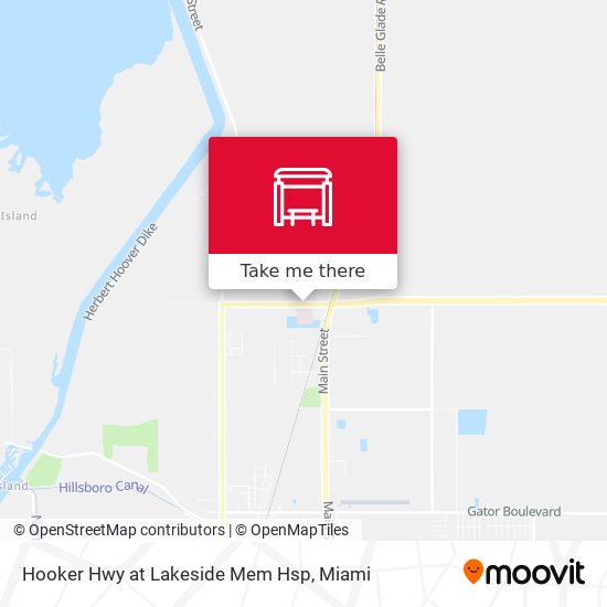 Hooker Hwy at Lakeside Mem Hsp map