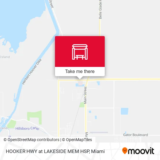 Mapa de HOOKER HWY at LAKESIDE MEM HSP