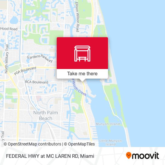 Mapa de FEDERAL HWY at MC LAREN RD