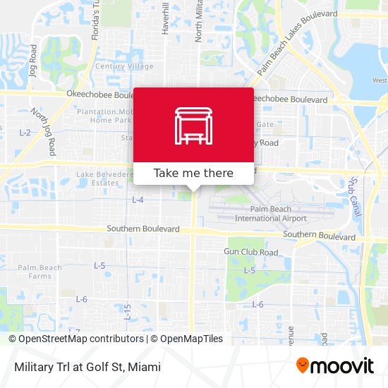 Military Trl at Golf St map