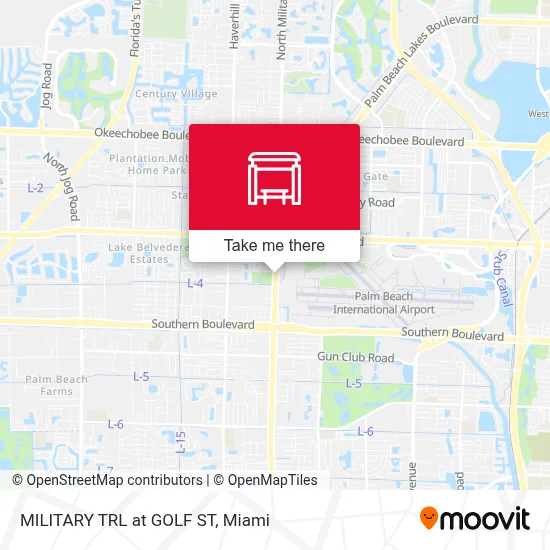 MILITARY TRL at GOLF ST map