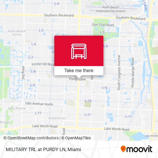 MILITARY TRL at PURDY LN map