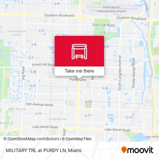 Military Trl at Purdy Ln map