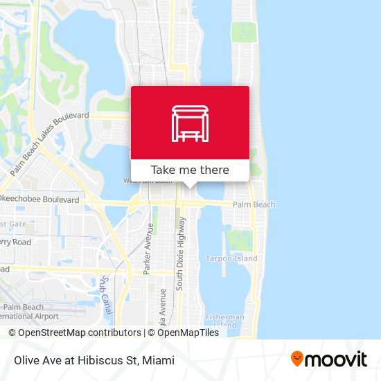 Olive Ave at Hibiscus St map