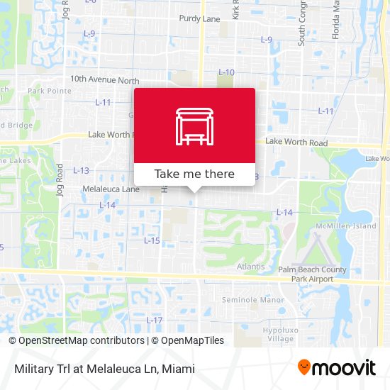 Military Trl at Melaleuca Ln map