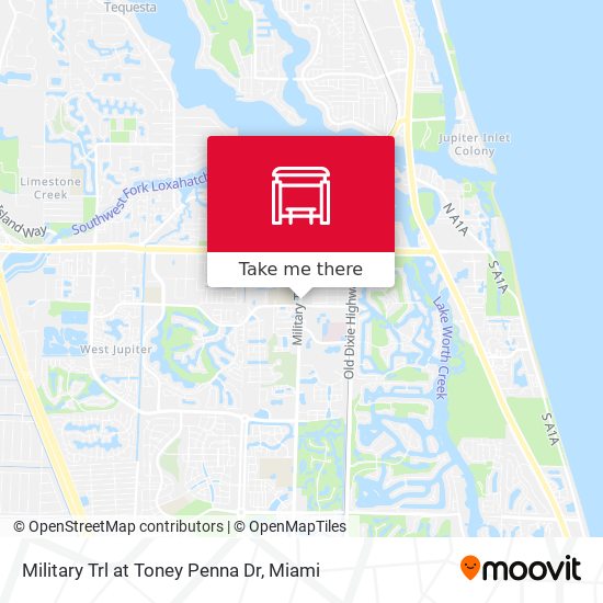 Military Trl at Toney Penna Dr map