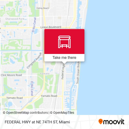 Mapa de FEDERAL HWY at NE 74TH ST