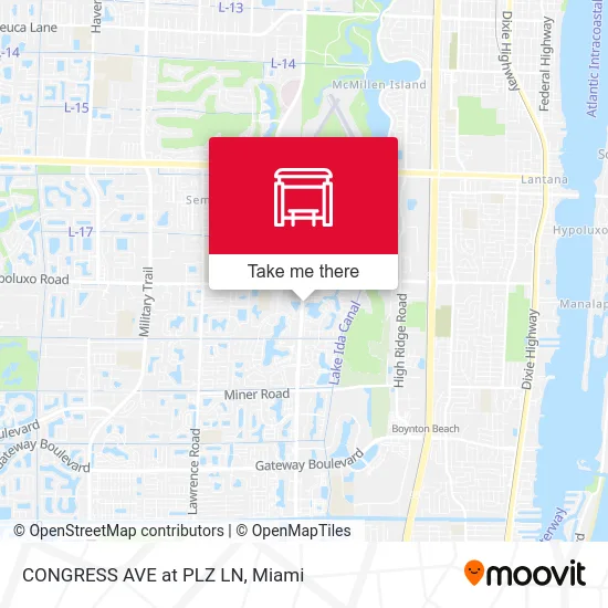 CONGRESS AVE at   PLZ LN map