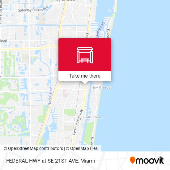 Mapa de FEDERAL HWY at SE 21ST AVE