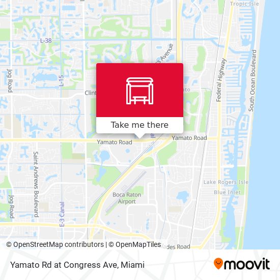 Yamato Rd at Congress Ave map