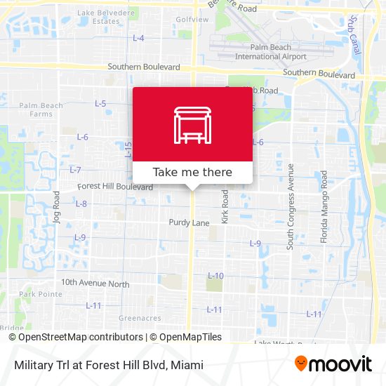 Military Trl at Forest Hill Blvd map