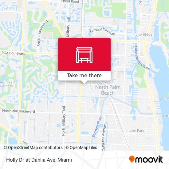 Holly Dr at Dahlia Ave map