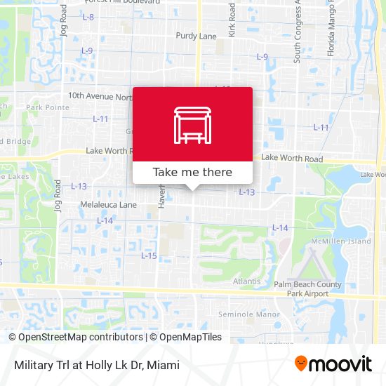 Military Trl at Holly Lk Dr map