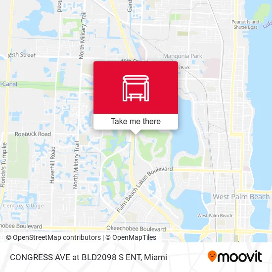 CONGRESS AVE at BLD2098 S ENT map